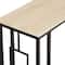 Black Iron & Wood Contemporary Accent Table